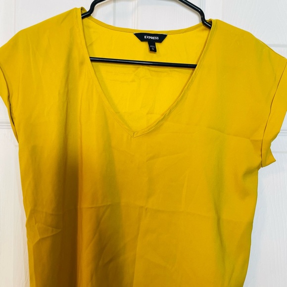 Express Tops - Express Satin V-Neck Blouse